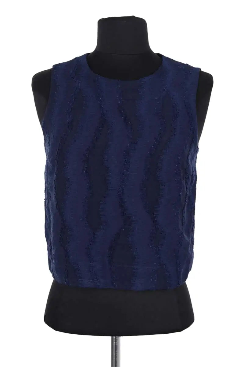 Top sans manche Balzac Roda Bleu en Coton, taille XS - Seconde Main
