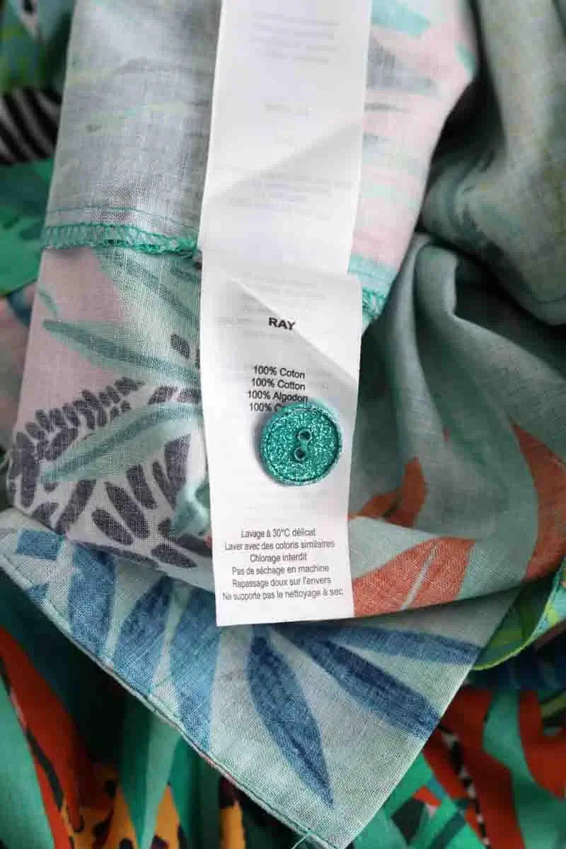 Pantalon Des Petits Hauts Vert en Coton