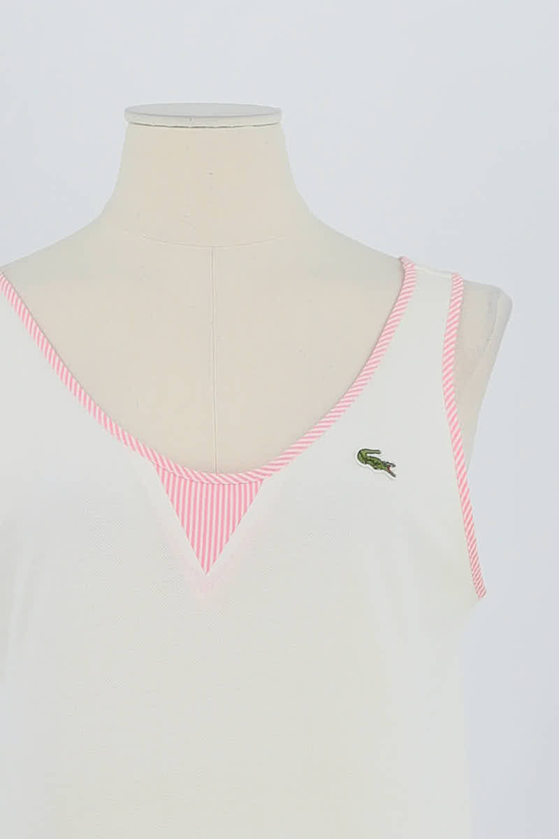 Top sans manche Lacoste  Blanc