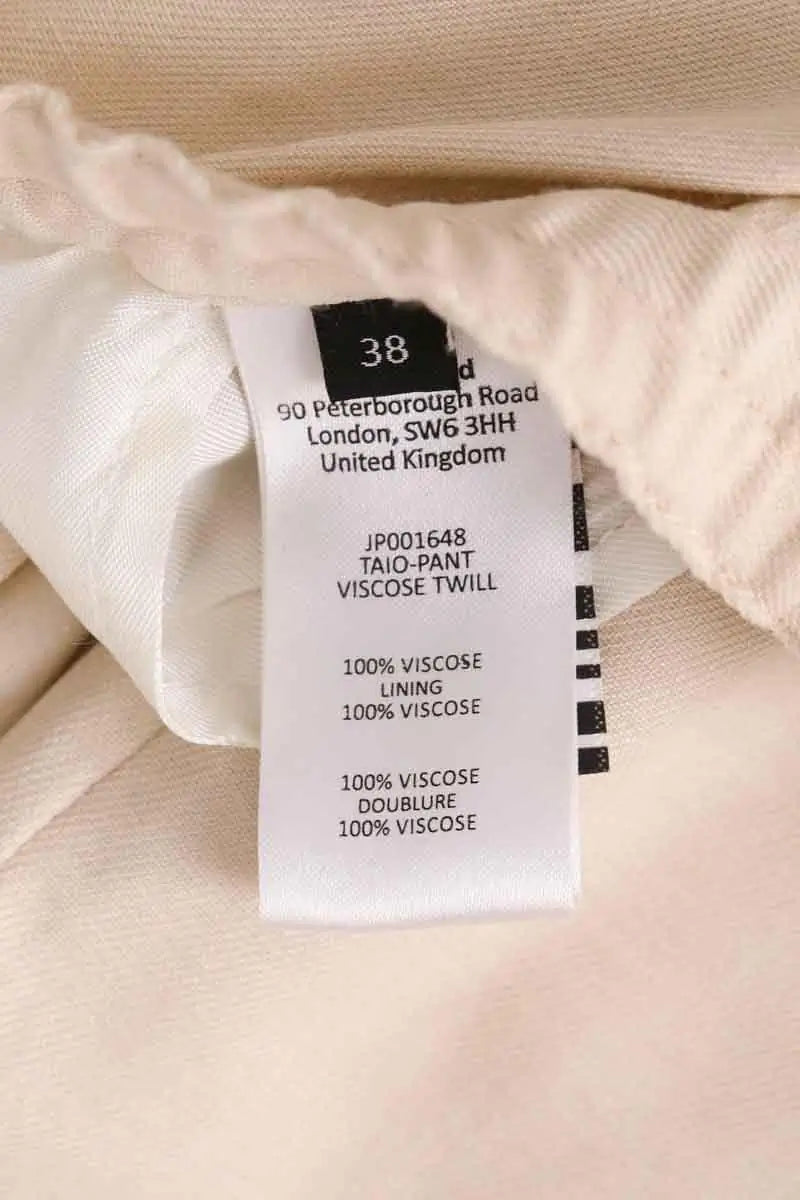 Pantalon Joseph Beige en Viscose