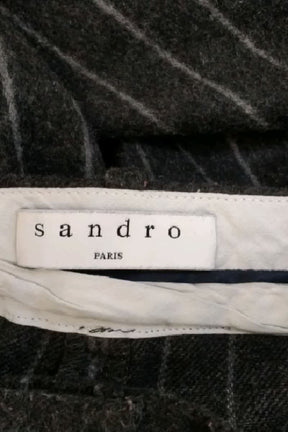 Pantalon droit Sandro  Gris