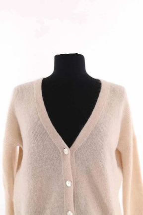 Cardigan Des Petits Hauts Beige en Laine