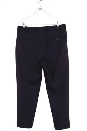 Pantalon droit Ami Noir en Laine