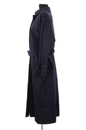 Trench-coat Burberry Marine en Coton