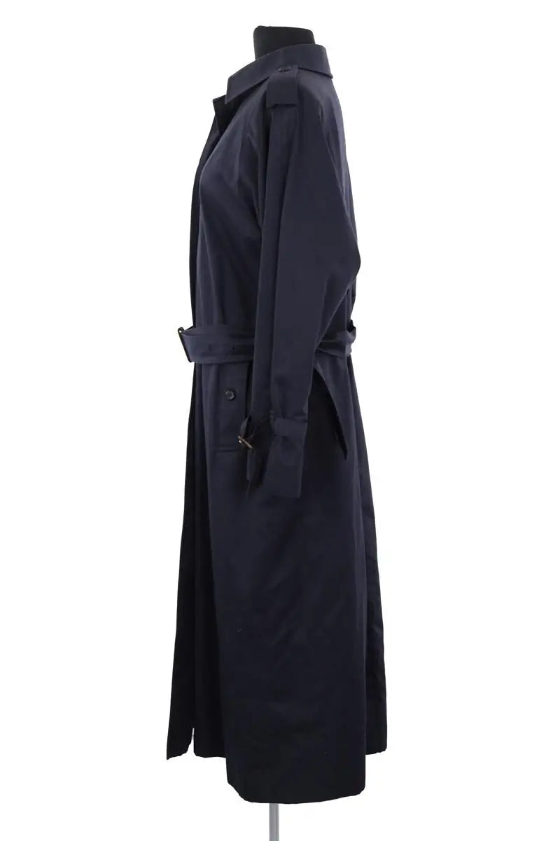 Trench-coat Burberry Marine en Coton
