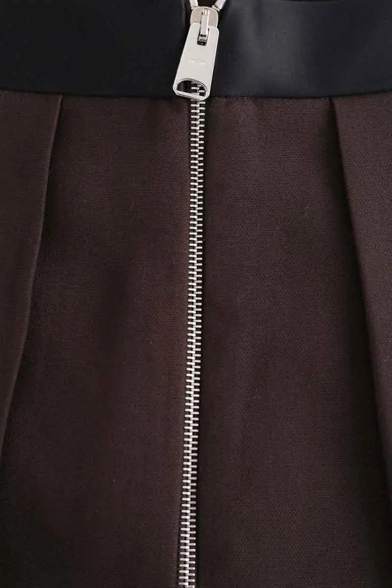 Pantalon large Khaite Marron en Viscose