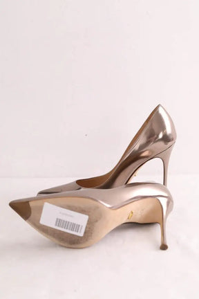 Talons Sergio Rossi Doré en Cuir