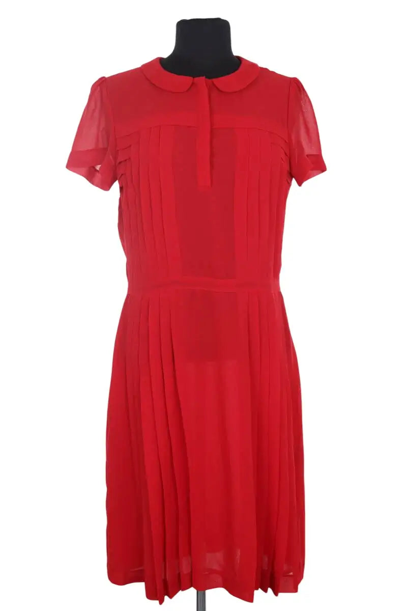 Robe manches courtes Ba&Sh Rouge en Synthétique, taille S - Seconde Main