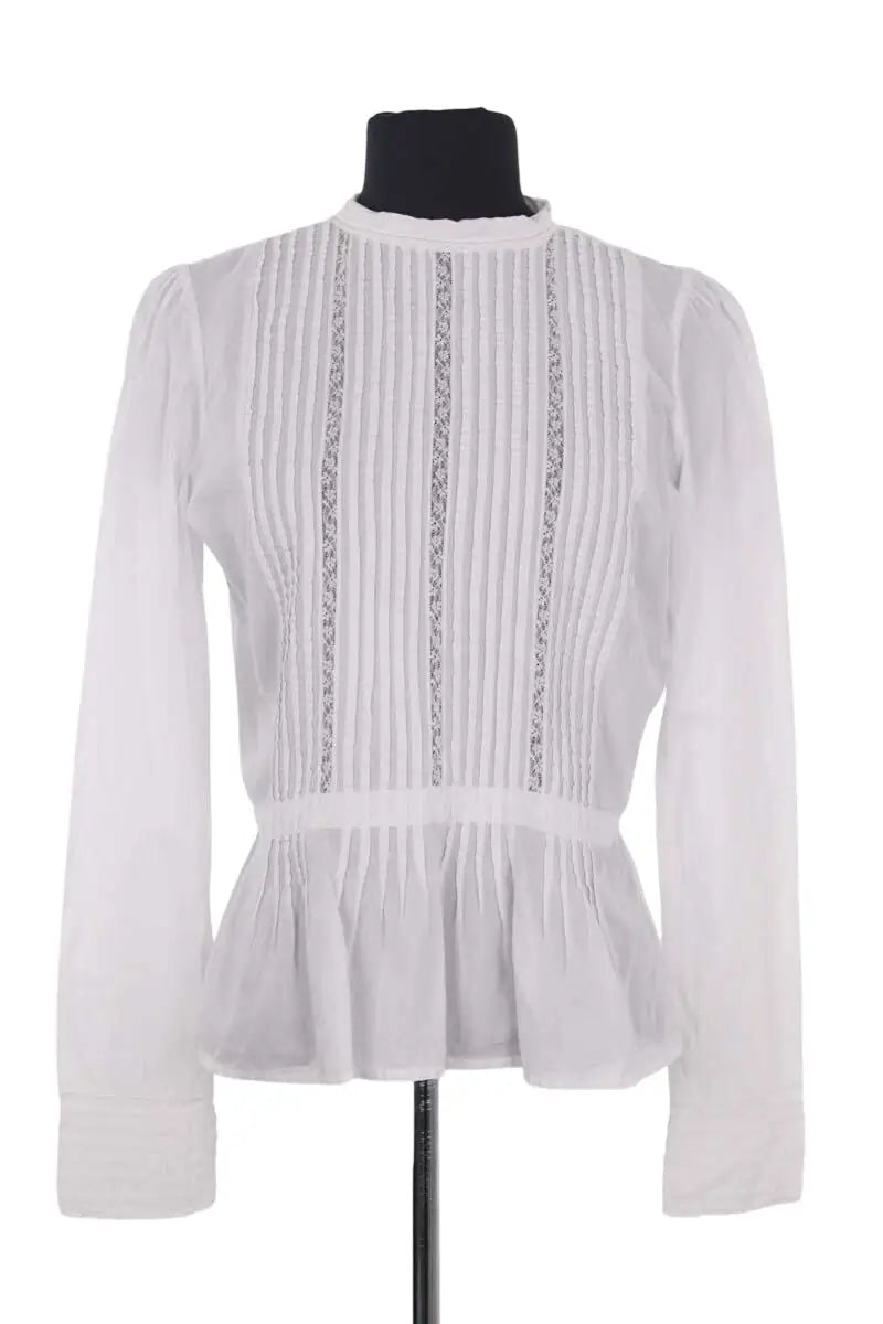 Blouse Bonpoint Blanc en Coton, taille M - Seconde Main