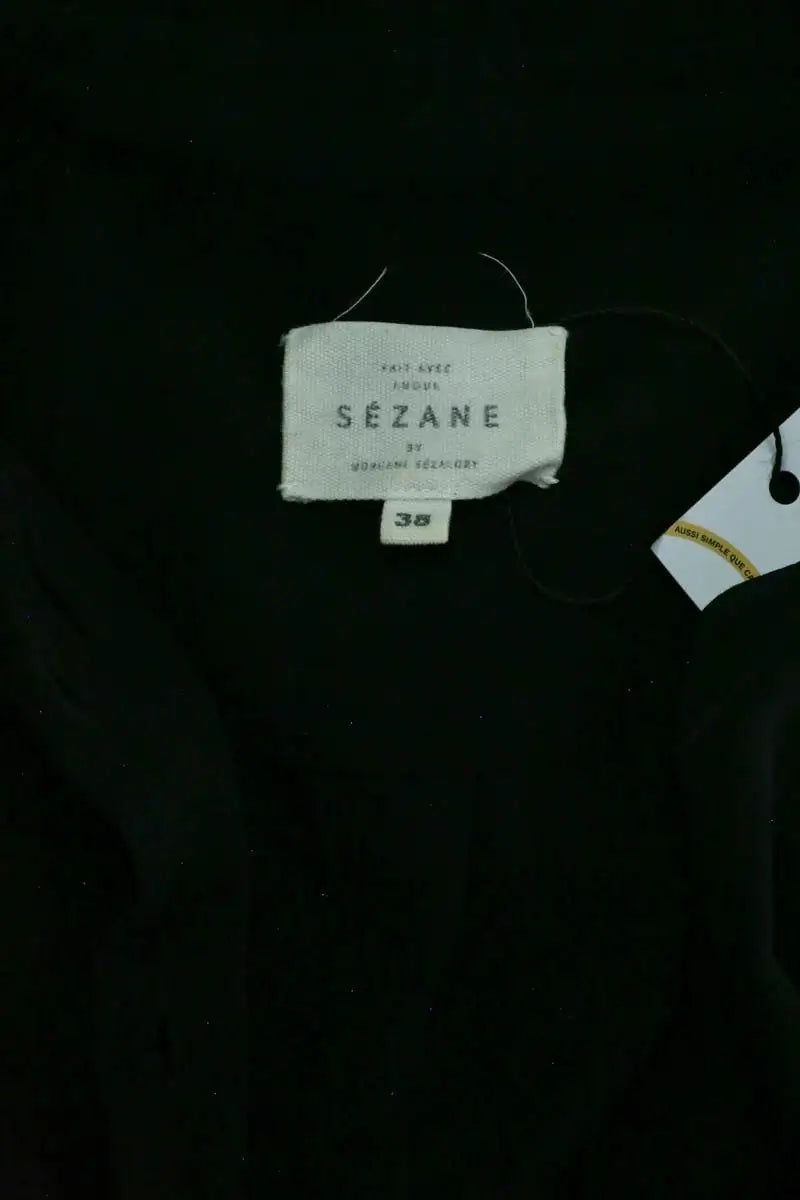 Chemise Sézane Noir en Soie