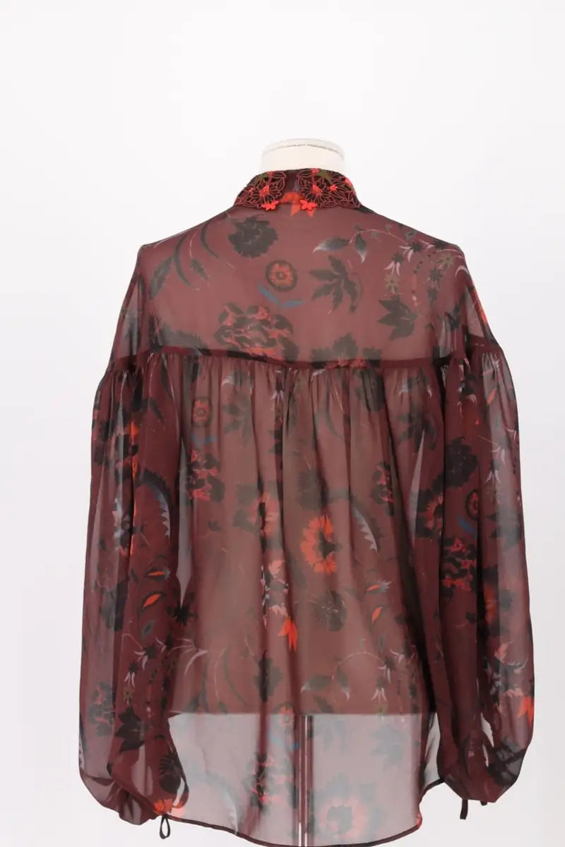 Blouse Sandro Bordeaux en Synthétique