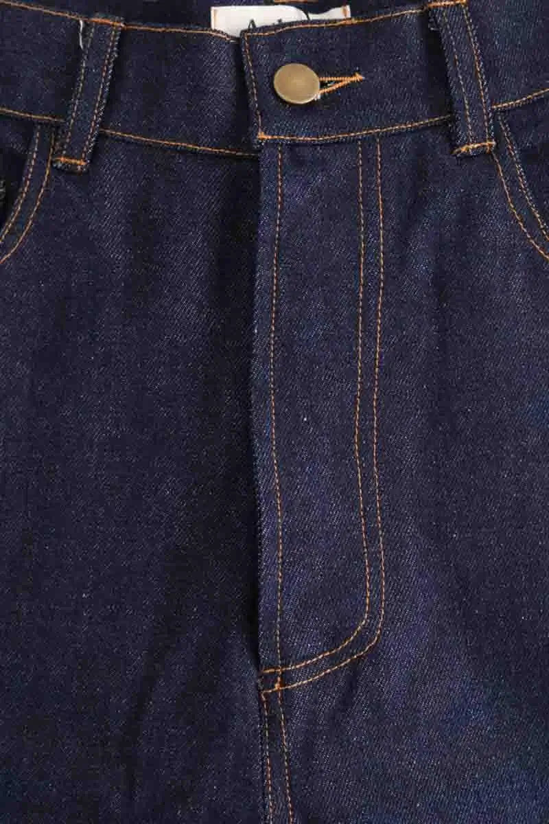 Jean droit Anthropologie Bleu en Coton