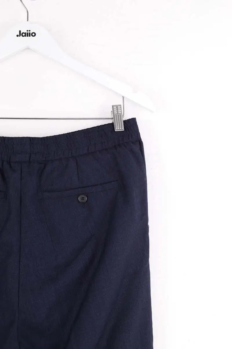 Pantalon droit Ami Bleu en Laine