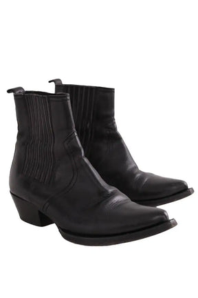 Boots western Saint Laurent Noir en Cuir
