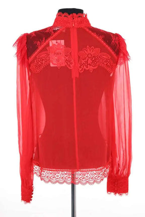 Blouse The Kooples Rouge en Synthétique
