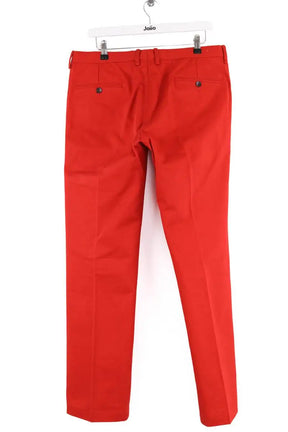 Pantalon droit Gucci Rouge en Coton