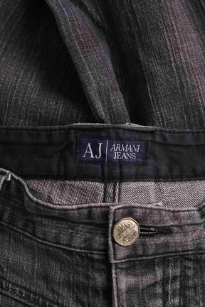 Jean droit Armani Jeans Gris en Coton