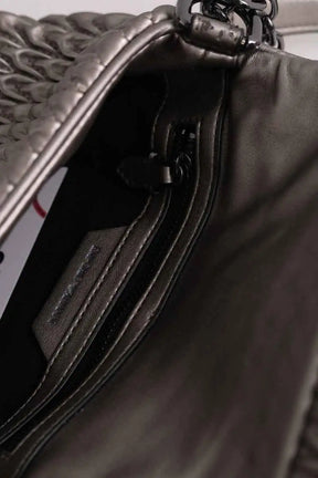 Sac à bandoulière Emporio Armani Argent en Cuir