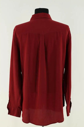 Blouse Equipment Bordeaux en Soie