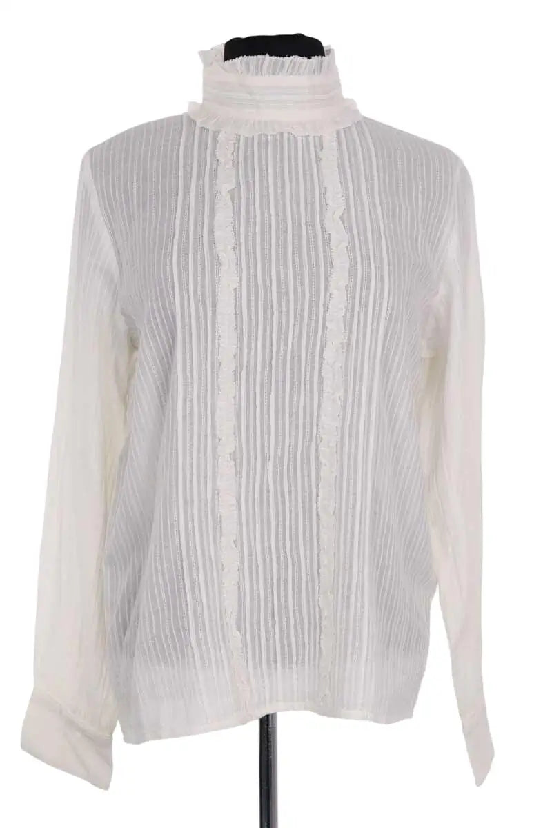 Blouse Vanessa Bruno Ecru en Coton, taille M - Seconde Main
