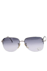 Lunettes de soleil Chloé Bleu en Métal - Seconde Main