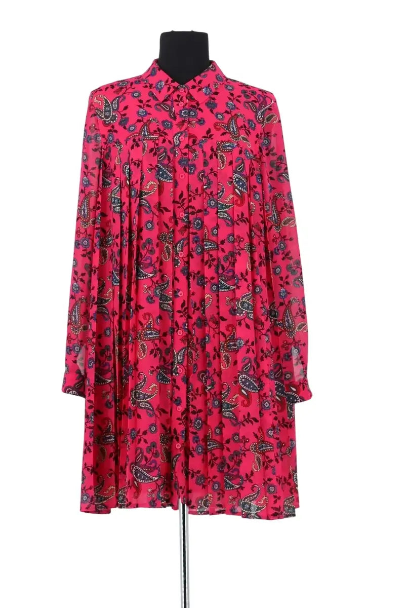 Robe Claudie Pierlot Rose en Synthétique, taille L - Seconde Main