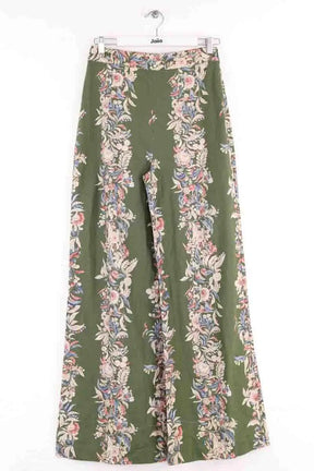 Pantalon Sézane Vert en Lin