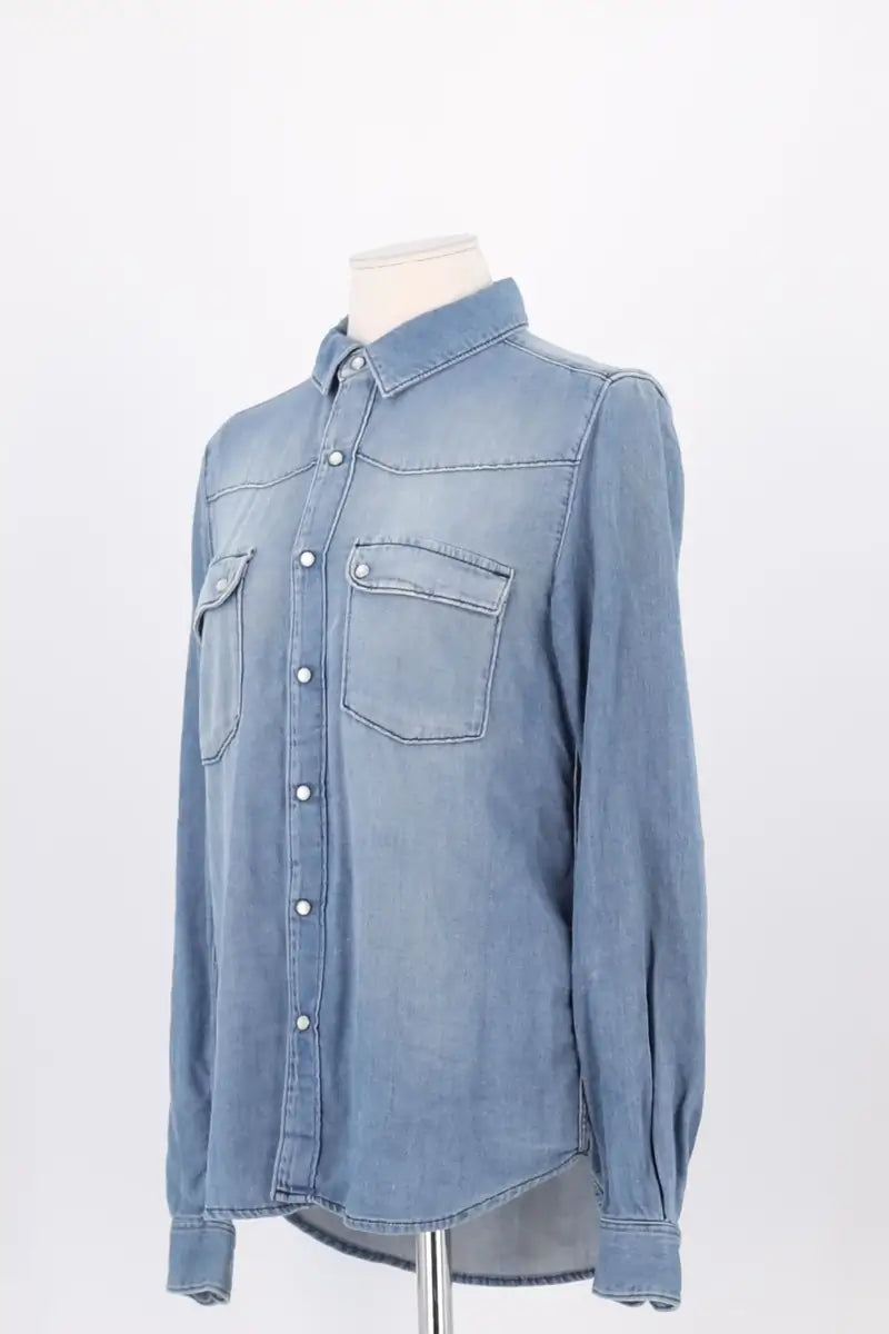 Chemise Ba&Sh Bleu en Coton
