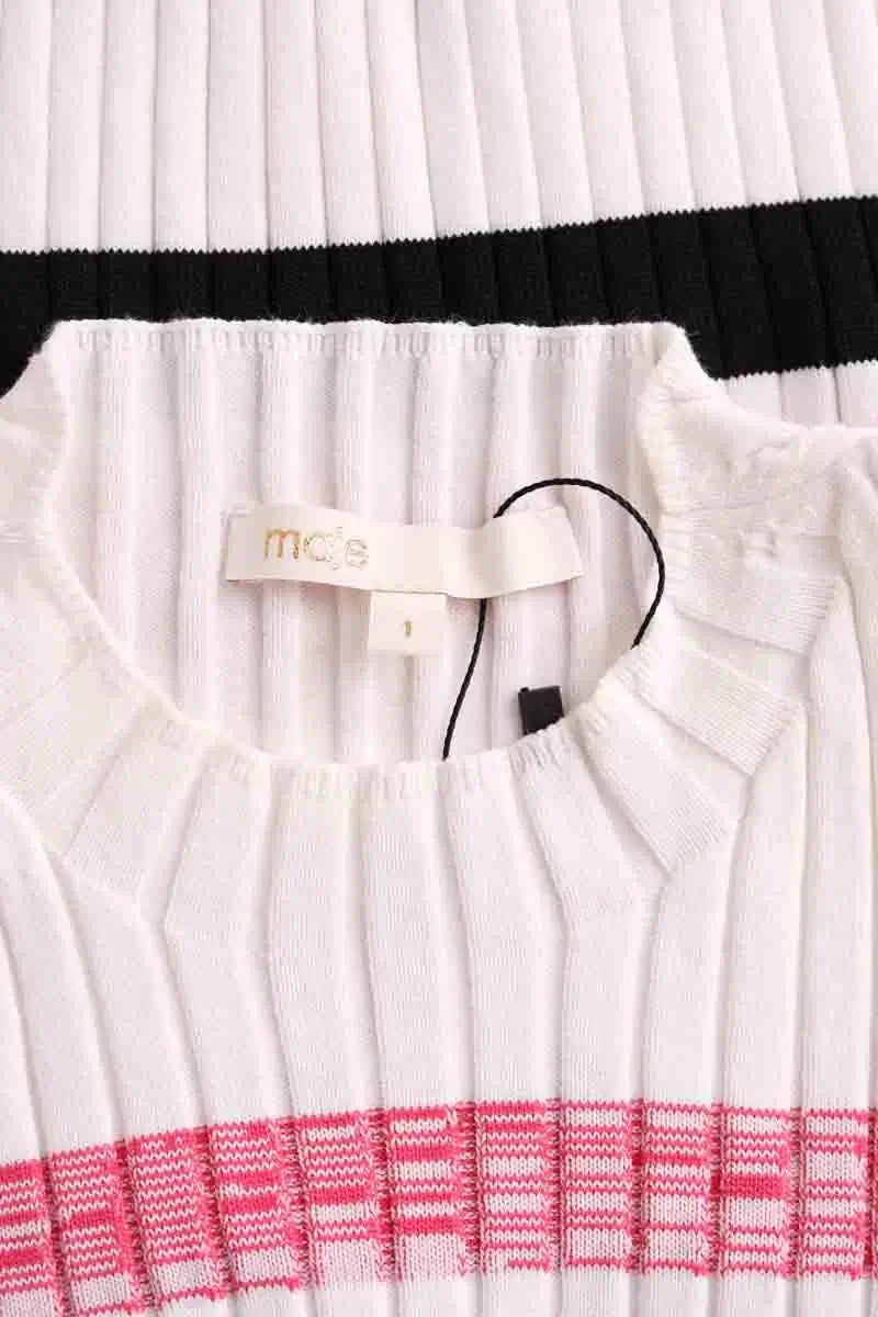 Top Maje Blanc en Viscose