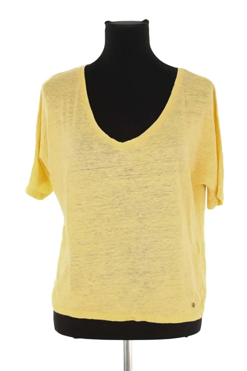 T-shirt Des Petits Hauts  Jaune