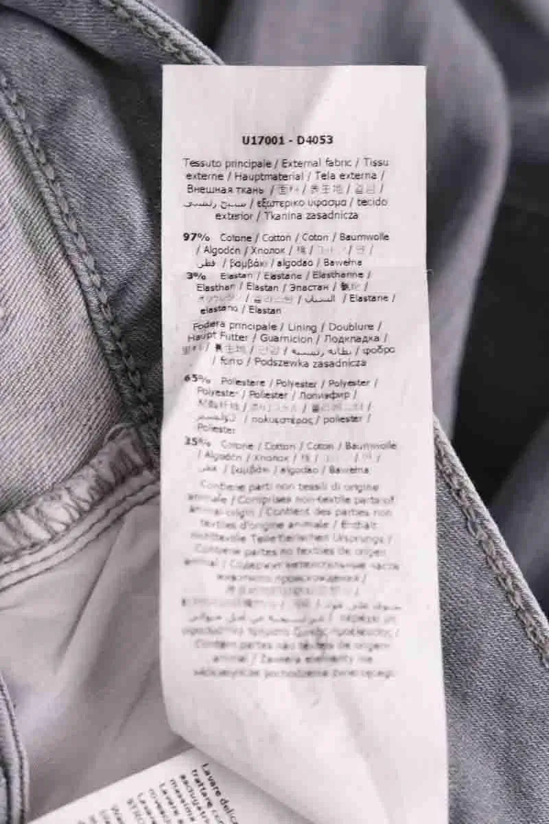 Jean slim Liu Jo Gris en Coton