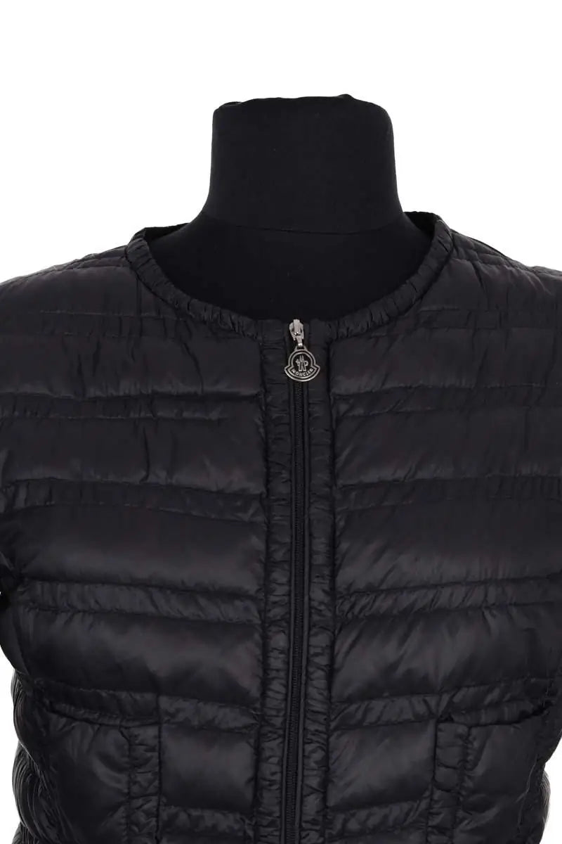 Doudoune Moncler Noir en Fourrure