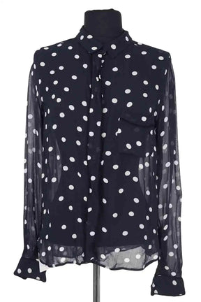 Chemise Ganni Marine en Synthétique, taille XS - Seconde Main