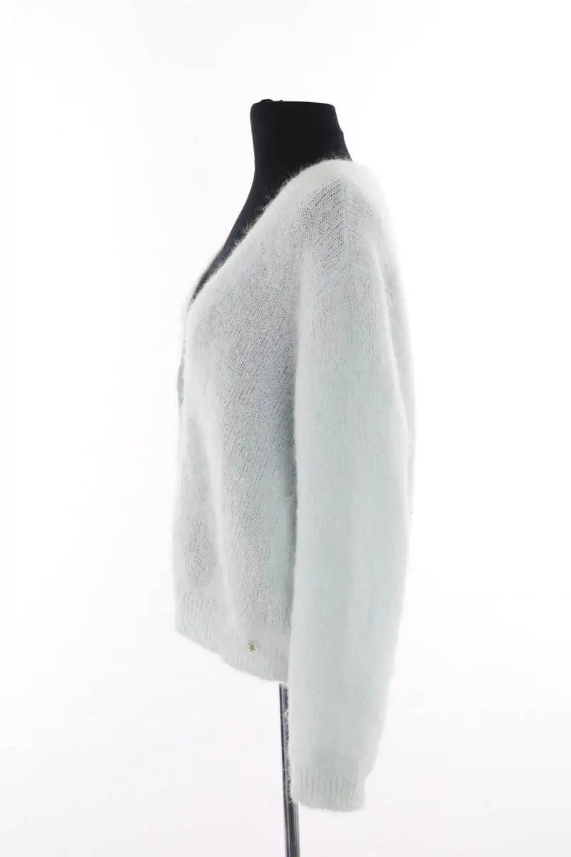 Cardigan Des Petits Hauts Vert en Laine