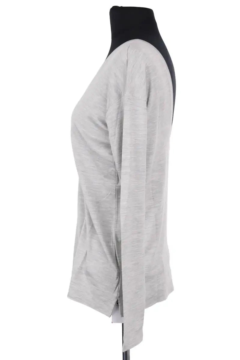 T-shirt Majestic Filatures Gris en Coton