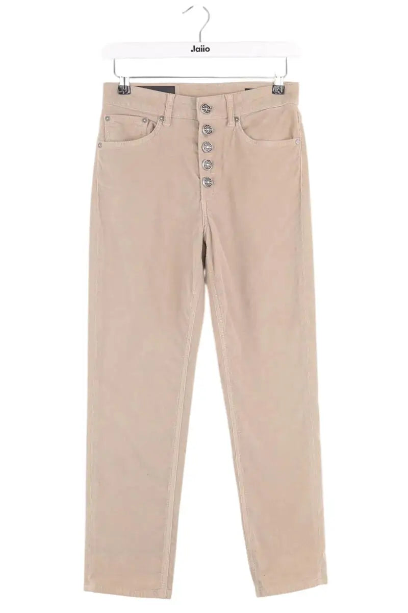 Pantalon droit DONDUP Beige en Coton, taille S - Seconde Main