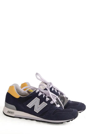 Baskets basses New Balance Marine en Tissu