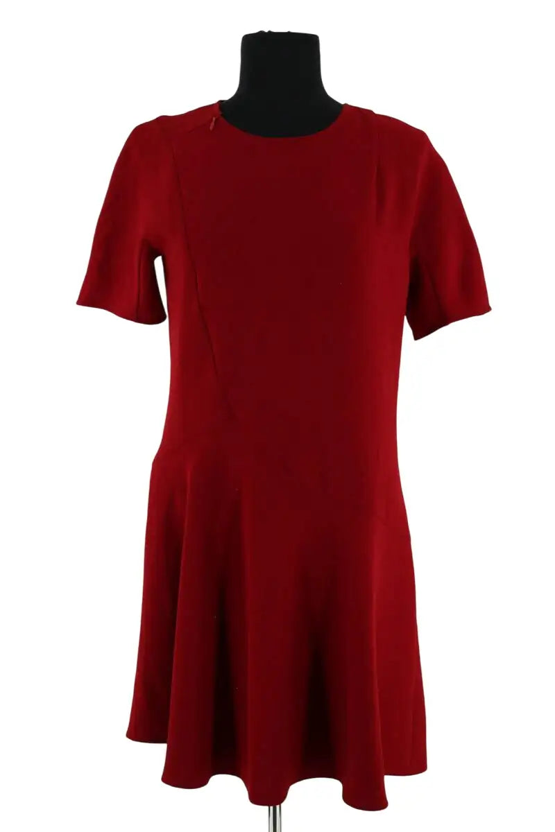 Robe Tara Jarmon Bordeaux en Synthétique, taille M - Seconde Main