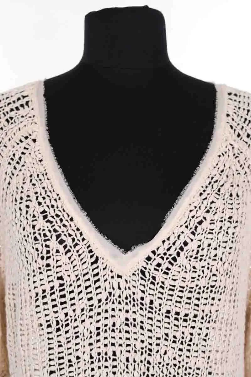 Pull American Vintage Beige en Coton
