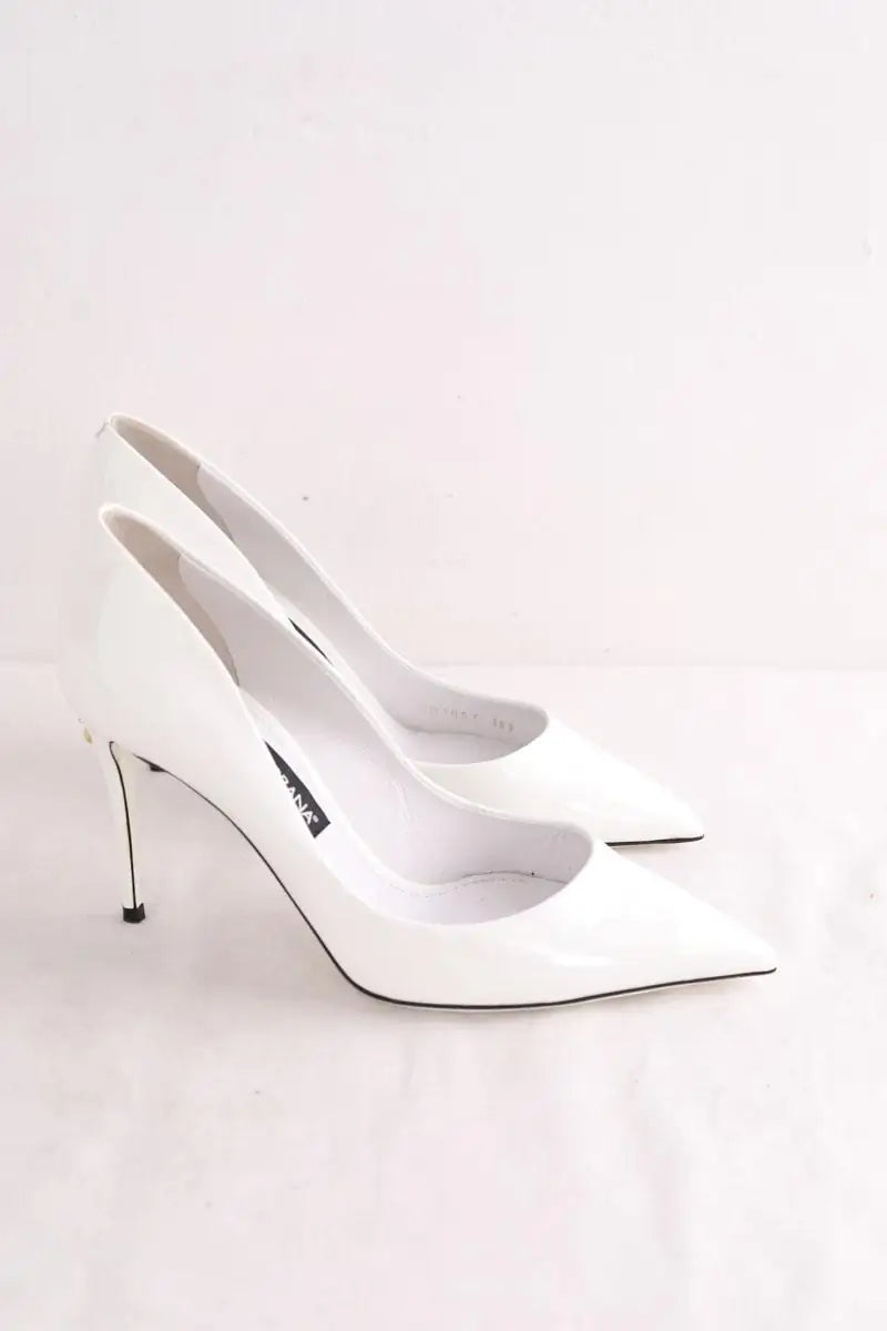 Talons Dolce & Gabbana Blanc en Cuir