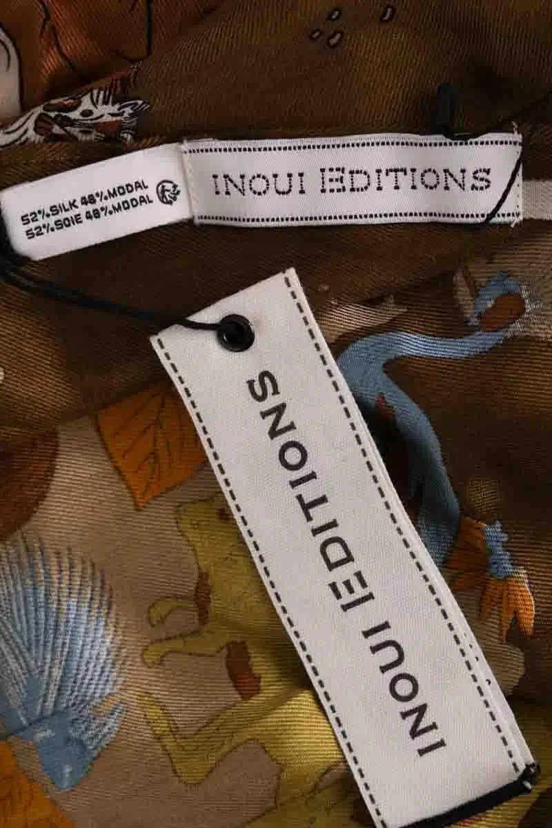 Carré Inoui Marron en Soie