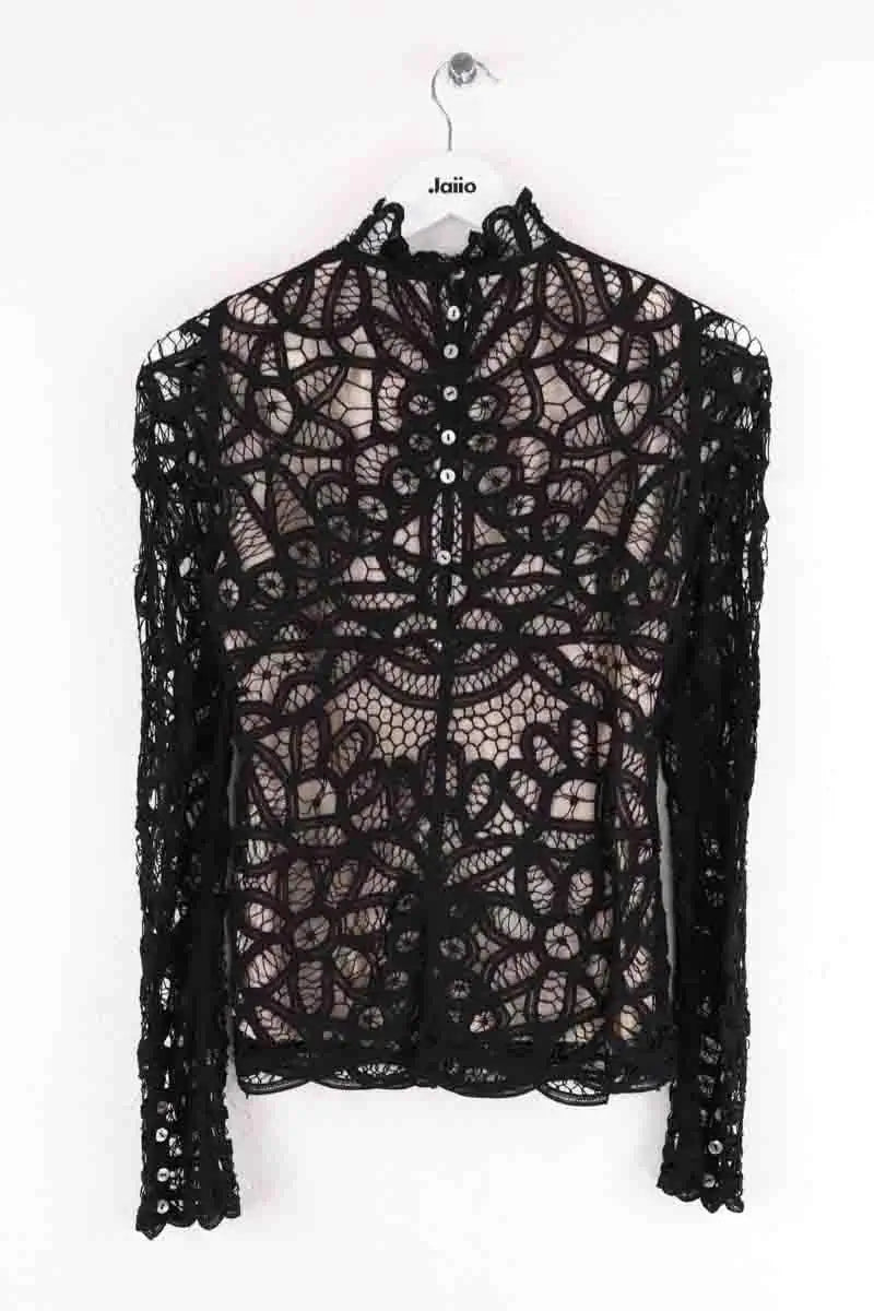 Blouse Maje Noir en Coton