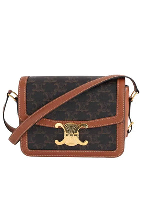 Sac à bandoulière Celine Triomphe Teen Marron en Cuir - Seconde Main