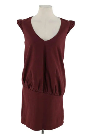 Robe Ba&Sh Bordeaux en Soie, taille XS - Seconde Main