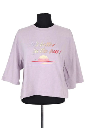 T-shirt Ba&Sh Violet en Coton, taille M - Seconde Main