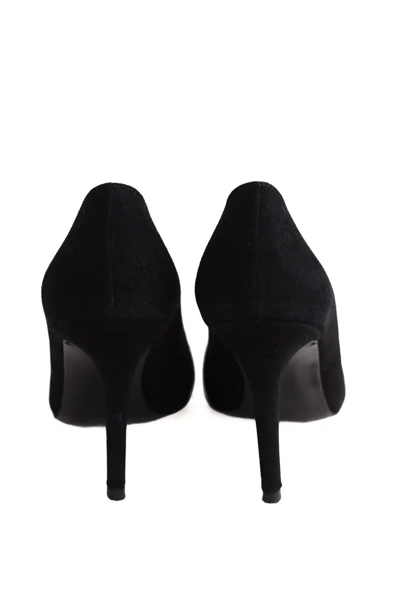 Talons The Kooples Noir en Daim