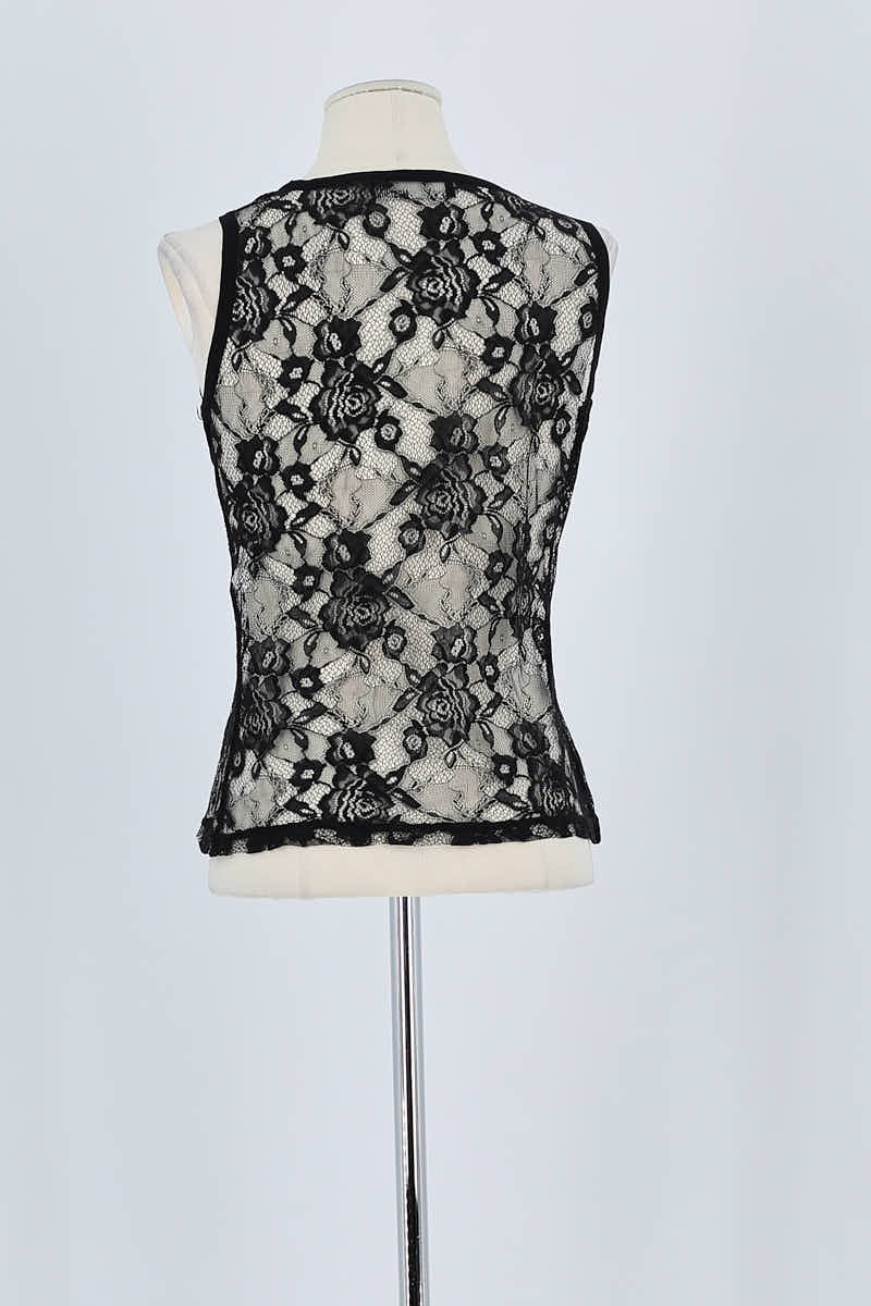 Top sans manche Moschino  Noir