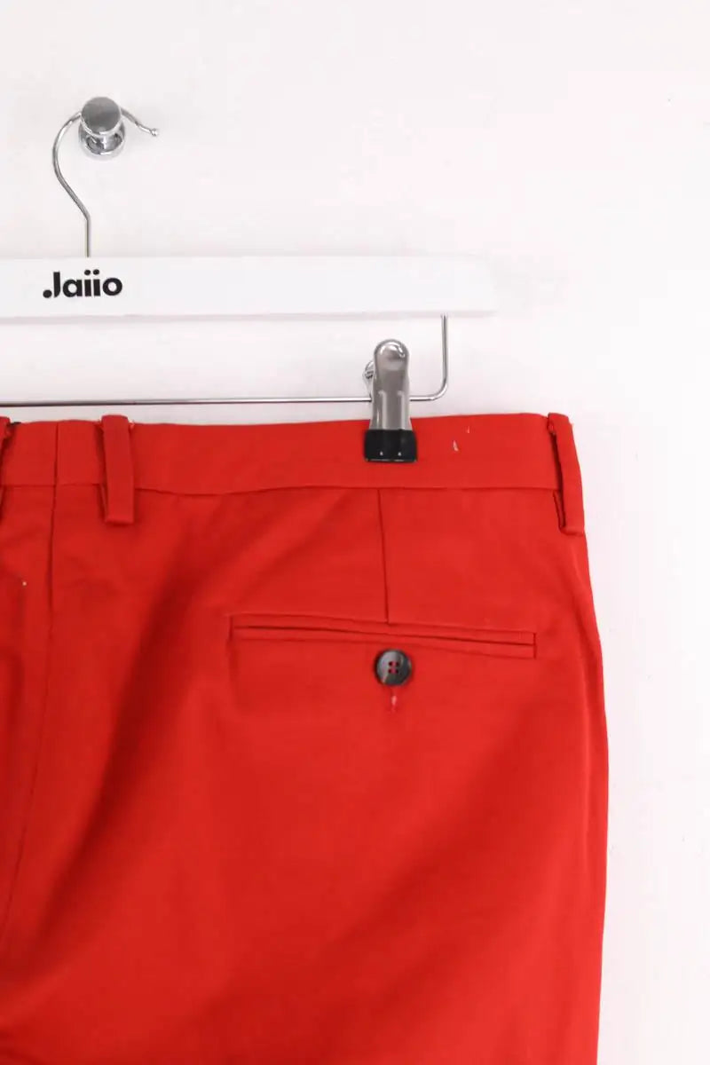 Pantalon droit Gucci Rouge en Coton