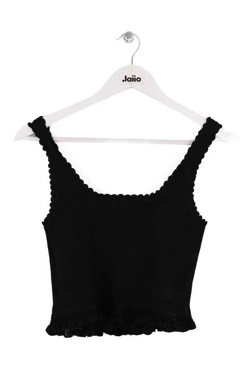 Top sans manche Sandro Noir en Viscose