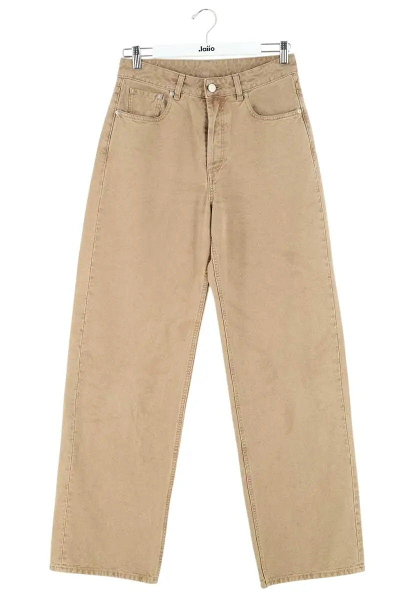 Jean large Laurence Bras Beige en Coton, taille S - Seconde Main